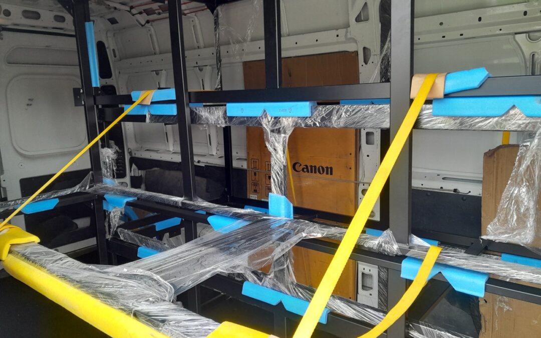 Transport pomalowanej konstrukcji z Poznania do EC1 Łódź